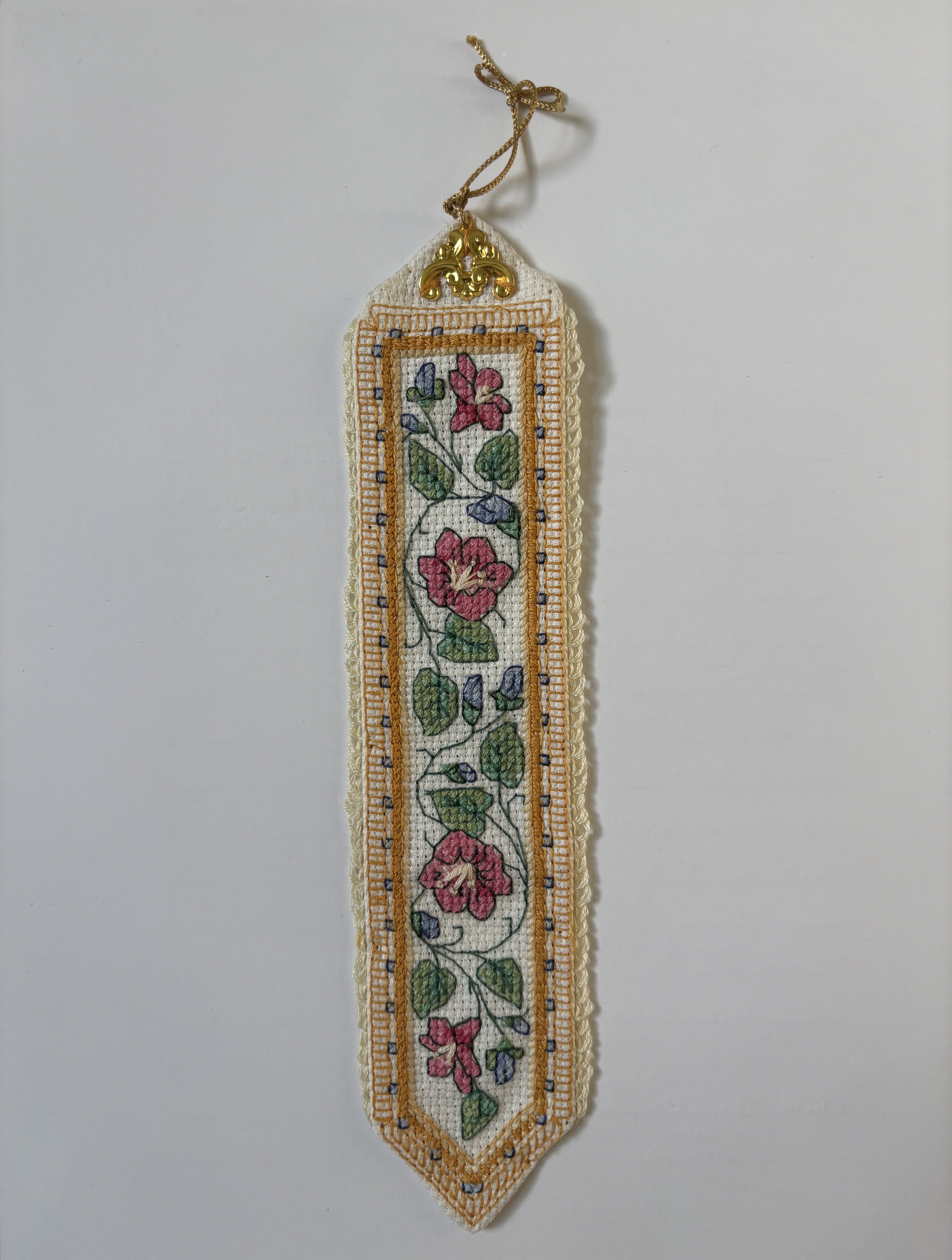 Pink Floral Bookmark